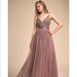 BHLDN Avery Dress in Violet Gray